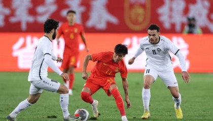 【热身赛】韦世豪破门高天意送点 国足1比2乌兹别克